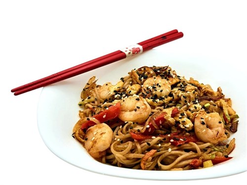 Рамен с тигровыми креветками 2028